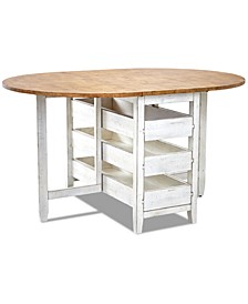 Coming Home Round Counter Height Drop Leaf Table