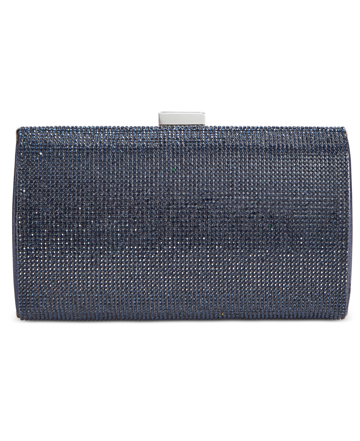 Inc International Concepts Ranndi Sparkle Clutch, Created For Macy's In Navy,silver