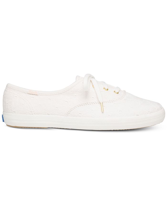 Keds Women's Champion Eyelet Lace-Up Sneakers - Macy's