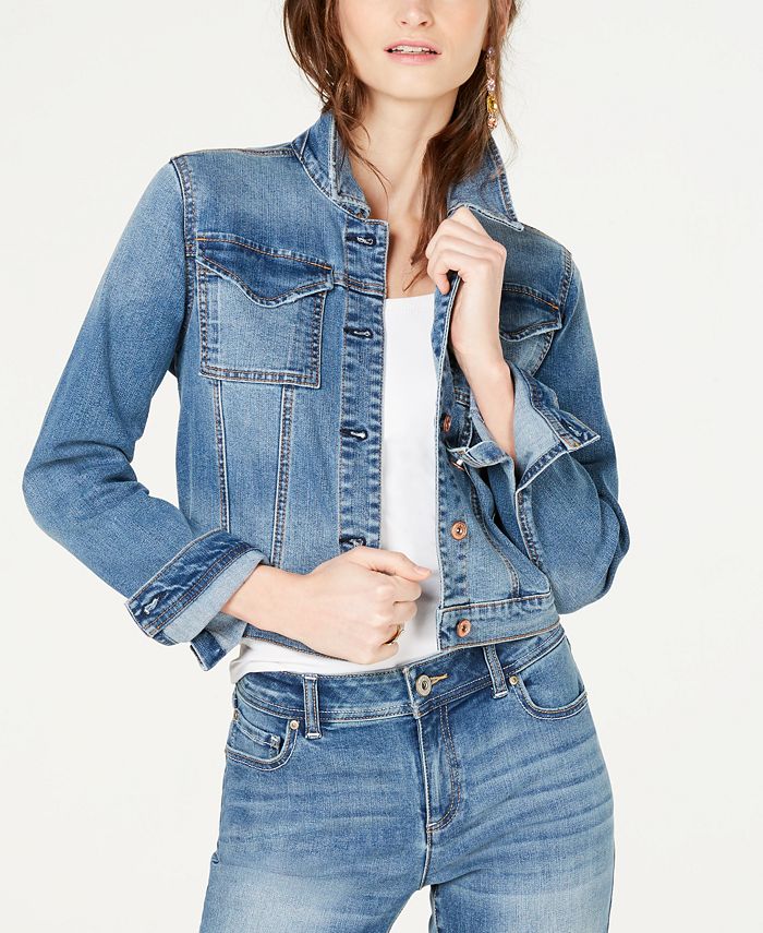 INC International Concepts I.N.C. Utility Jean Jacket, Created for Macy ...