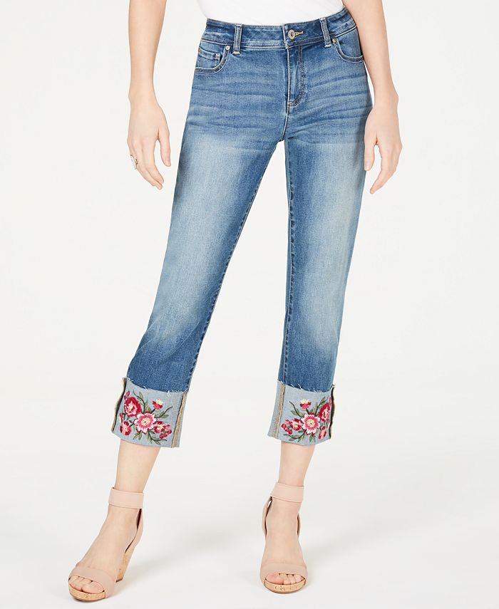 Inc embroidered clearance jeans