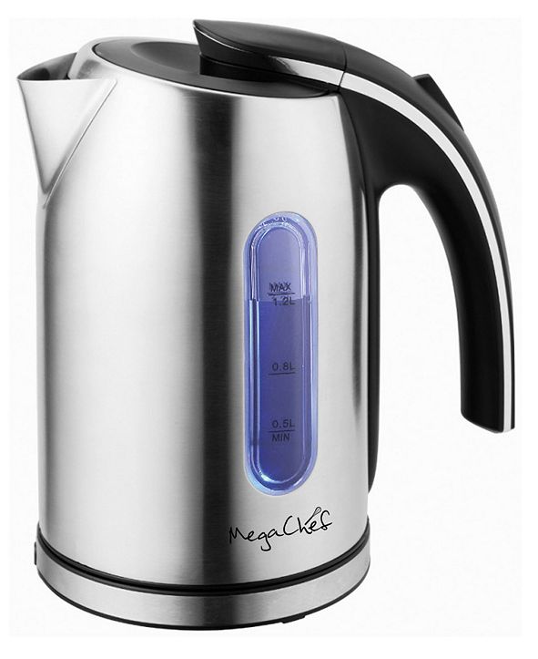 MegaChef 1.2Lt. Stainless Steel Electric Tea Kettle & Reviews Small Appliances Kitchen Macy's