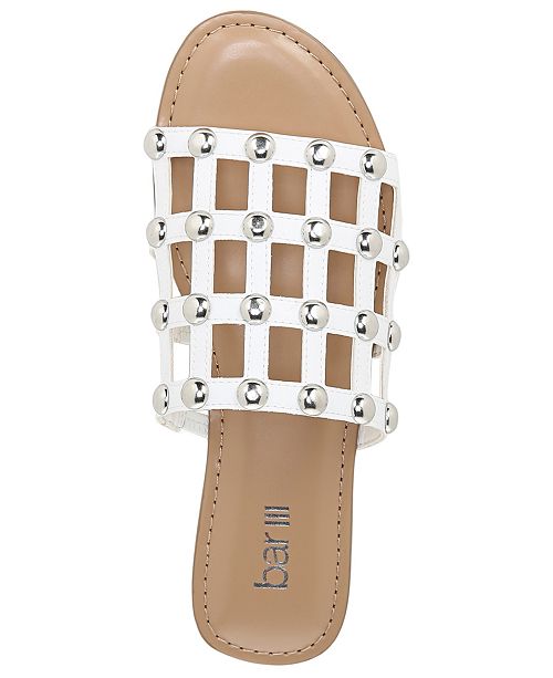 Bar III Pecanna Flat Sandals, Created for Macy's & Reviews - Sandals ...