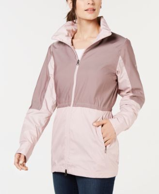 women's lined windbreaker with hood