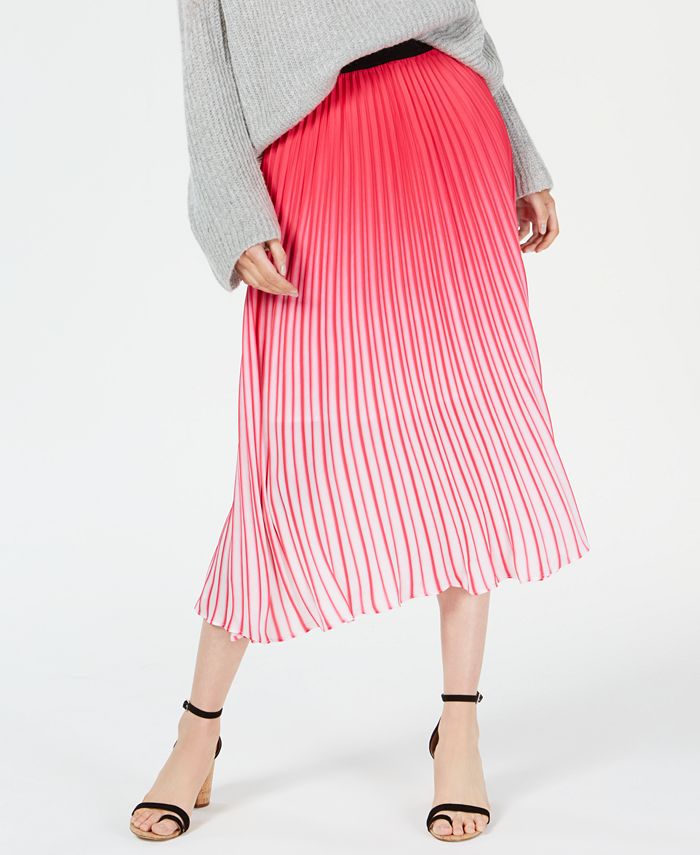 Lucy Paris - Ombr&eacute; Pleated Skirt