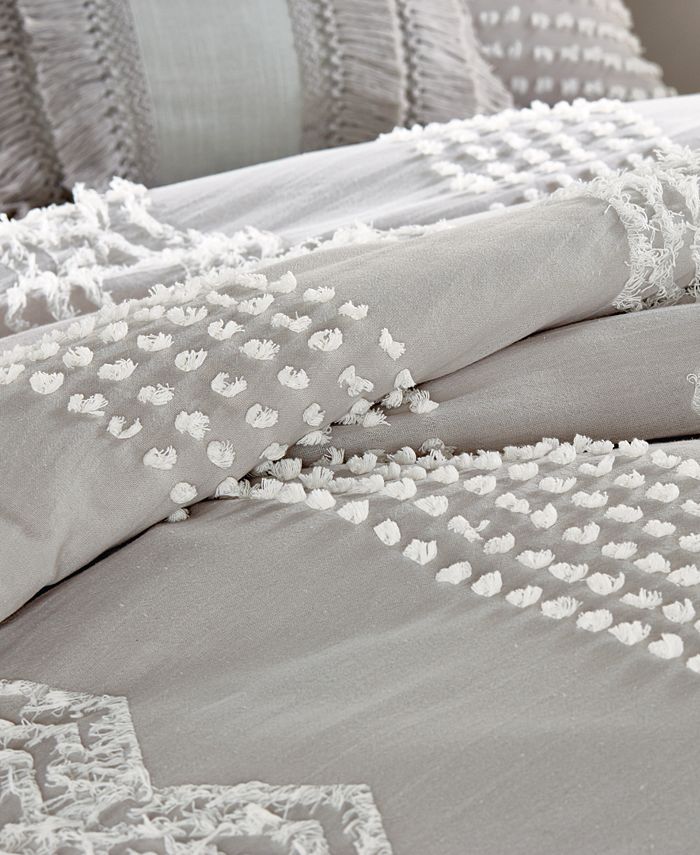 Peri Home - Cut Geo Cotton Queen Duvet Cover