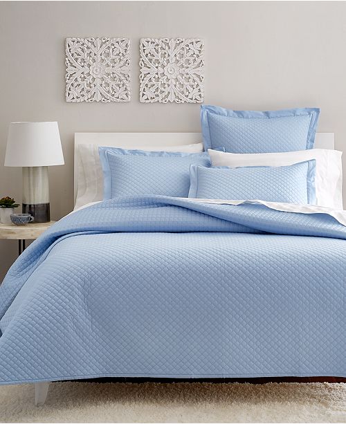 Charter Club Cotton 3Pc Quilted King Coverlet, Created for Macy's