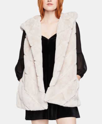 BCBGeneration Hooded Faux Fur Vest Macy s