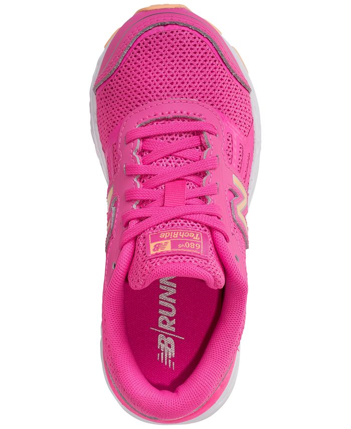 New Balance Little Girls' 680v5 Wide Width Running Sneakers from Finish ...