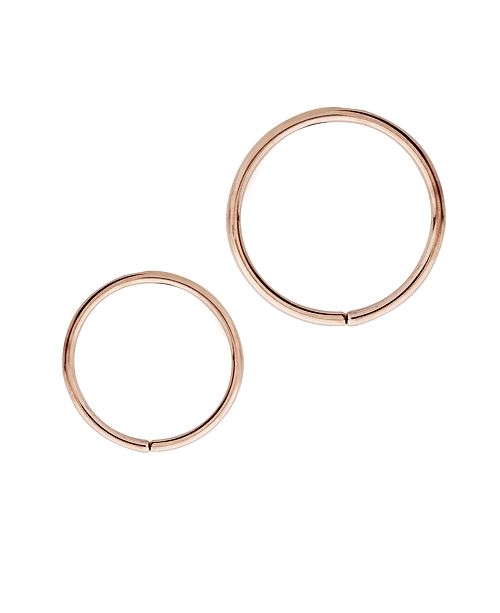 Rhona Sutton Bodifine Stainless Steel Set Of 2 Cartilage Rings Reviews Fashion Jewelry Jewelry Watches Macy S
