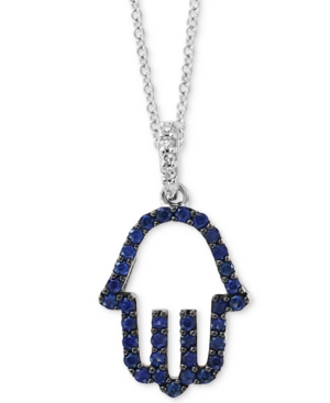 image of Effy Sapphire (1/3 ct. t.w.) & Diamond Accent 18