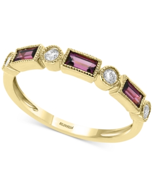 image of Effy Rhodolite Garnet (1/2 ct. t.w.) & Diamond (1/8 ct. t.w.) Ring in 14k Gold