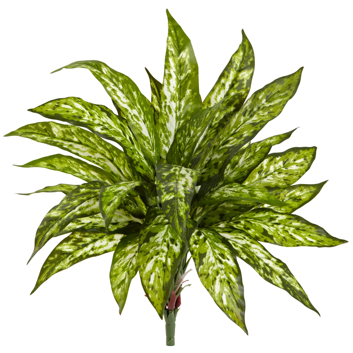 18" Aglaonema Artificial Plant, Set of 4 - Green