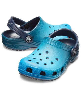 blue ombre crocs
