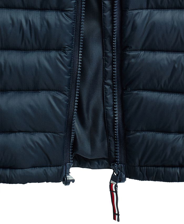 Tommy Hilfiger Women's Mixed Media Jacket with Zipper Macy's