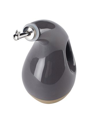 Rachael Ray Serveware EVOO - Set di bottiglie per erogazione di olio e aceto, in ceramica, 2 pezzi, colore: foglia di tè