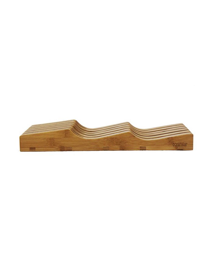 Oceanstar InDrawer Bamboo Knife Organizer Macy's