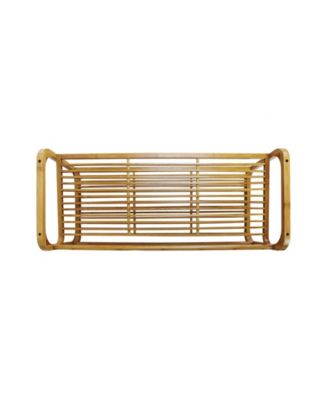  2 Tier Bamboo Shoe Rack, Rounded