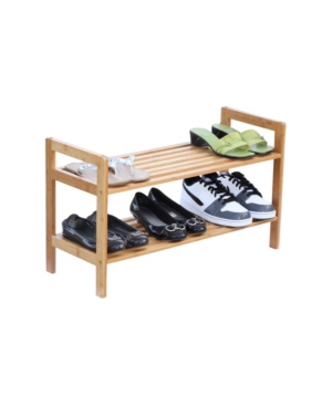 Oceanstar 2-Tier Bamboo Shoe Rack