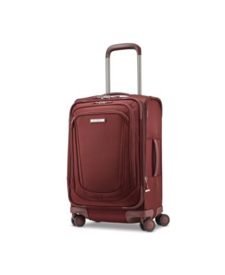 red hard shell suitcase