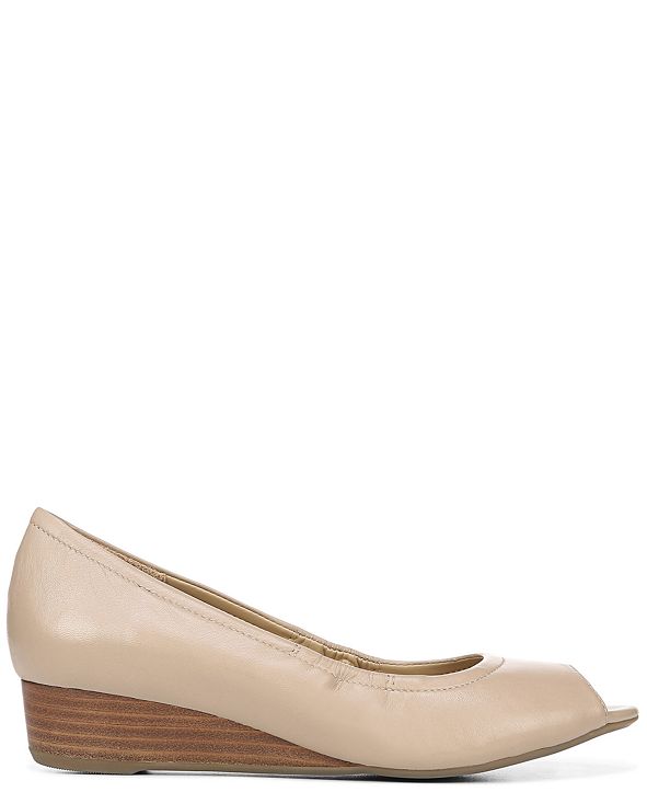 naturalizer peep toe flats