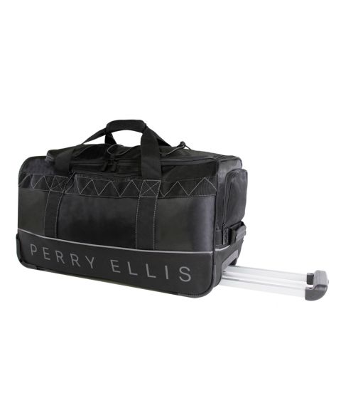 Сумка Perry Ellis 24" Rolling Duffel, цвет: Чёрный
