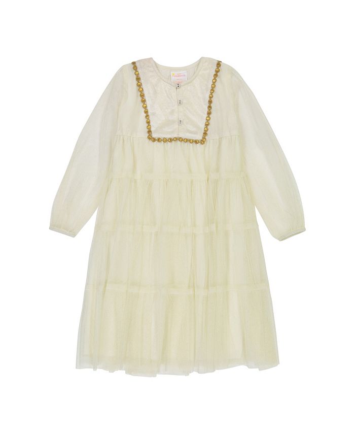 Masala Baby Girls Metallic Gypsy Dress - Macy's