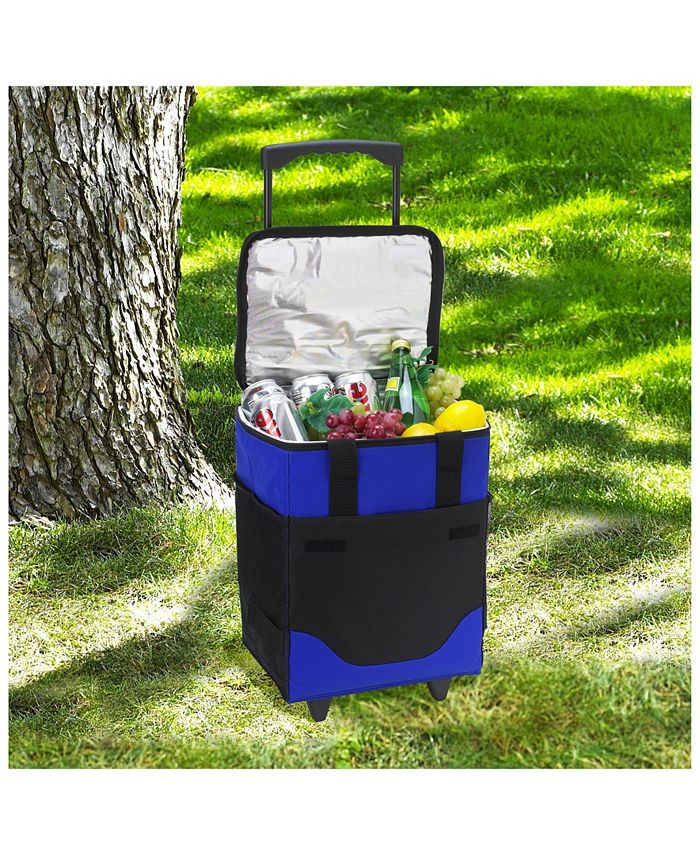 Picnic At Ascot 32 Can Collapsible Rolling Insulated Cooler Macy's