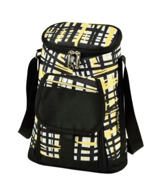 - 2 Bottle Wine Cooler Tote with Cheese Board, Knife, Corkscrew