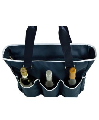 Large Insulated Six Pocket Travel Bag-Zip Top - Leak Proof Lining