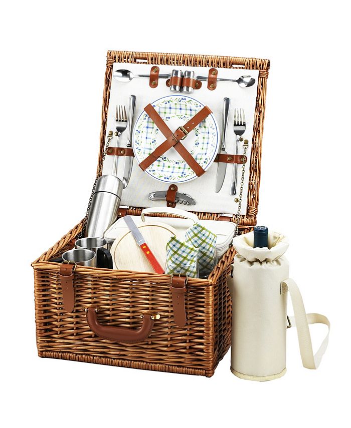 Picnic At Ascot Cheshire English Style Willow Picnic and Coffee Basket