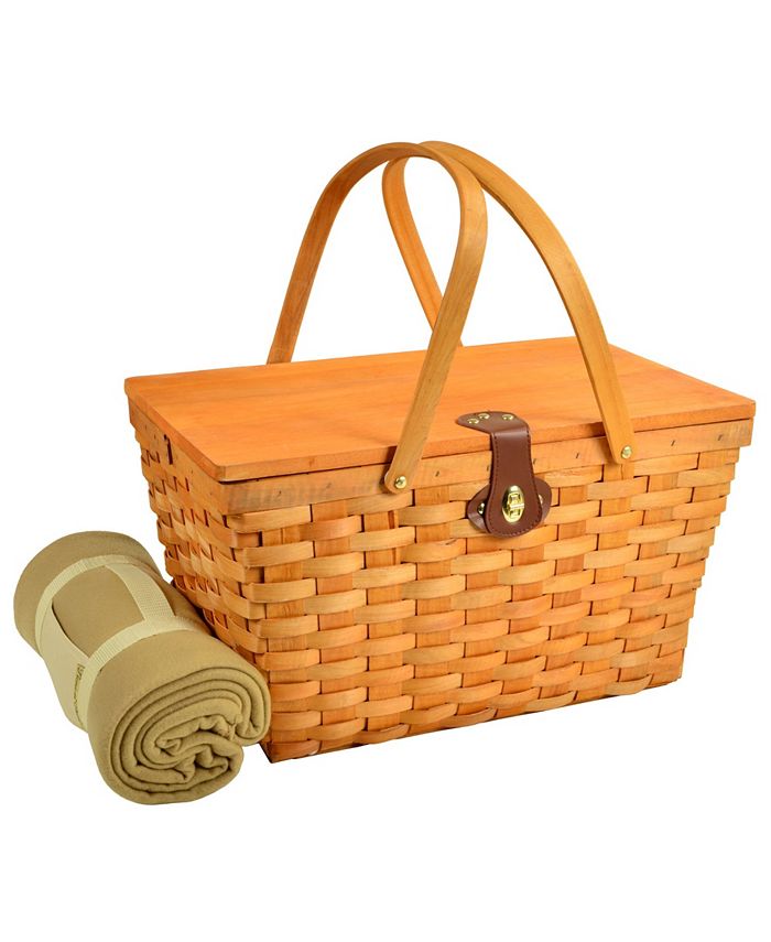 Picnic At Ascot Settler Traditional American Style Picnic Basket