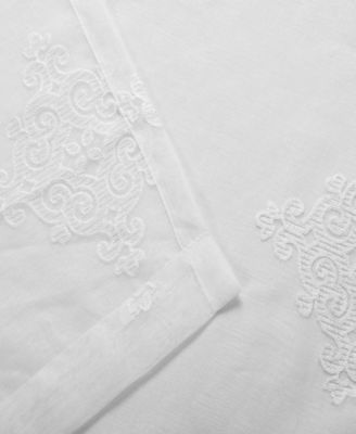 Lightweight Damask Sheer Curtain Panels, Set of 2, 52" x 96"