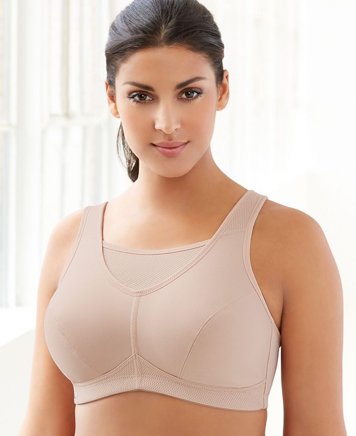 Glamorise Womens No-Bounce Camisole Sports Wirefree Bra 1066 Café 40F