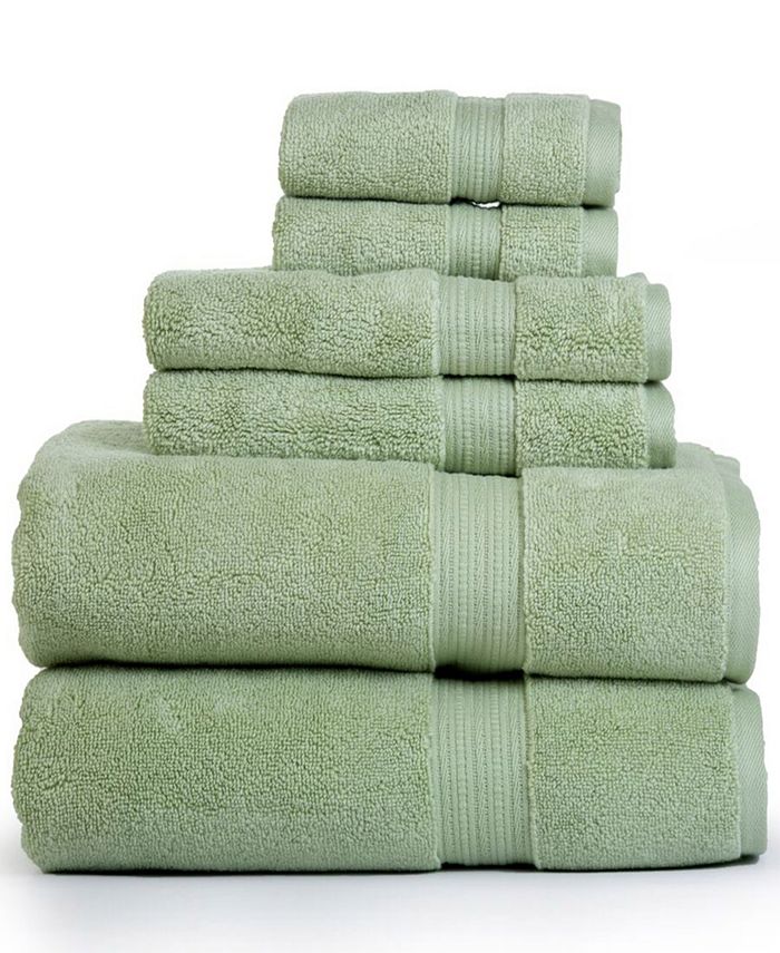 Aerosoft 100 Zero Twist Cotton Oversized 6 Piece Towel Set Macy's