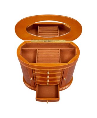 Mele & Co Trinity Wooden Jewelry Box