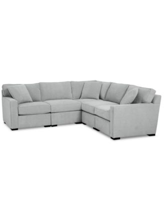 Radley Fabric 5-Pc. Sectional Sofa with Corner Piece, Created for Macy's
