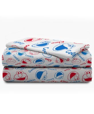 Sesame Street Elmo Cookie Squares Twin Bed in  a bag