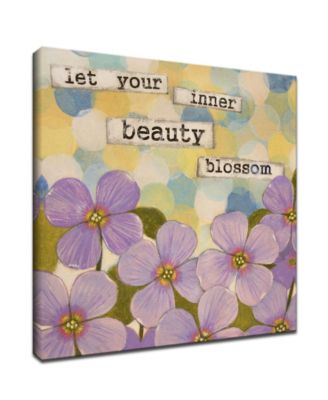 'Confirmation I' Floral Canvas Wall Art - 20" x 20"