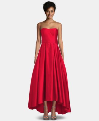 macy's petite red dresses