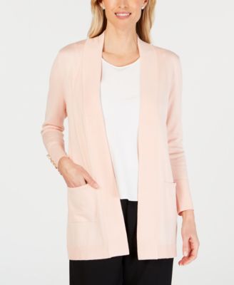 JM Collection Petite Open-Front Cardigan, Created for Macy's - Macy's