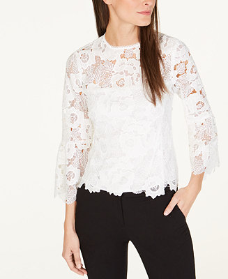 Nanette Lepore Lace Top, Created for Macy's - Macy's