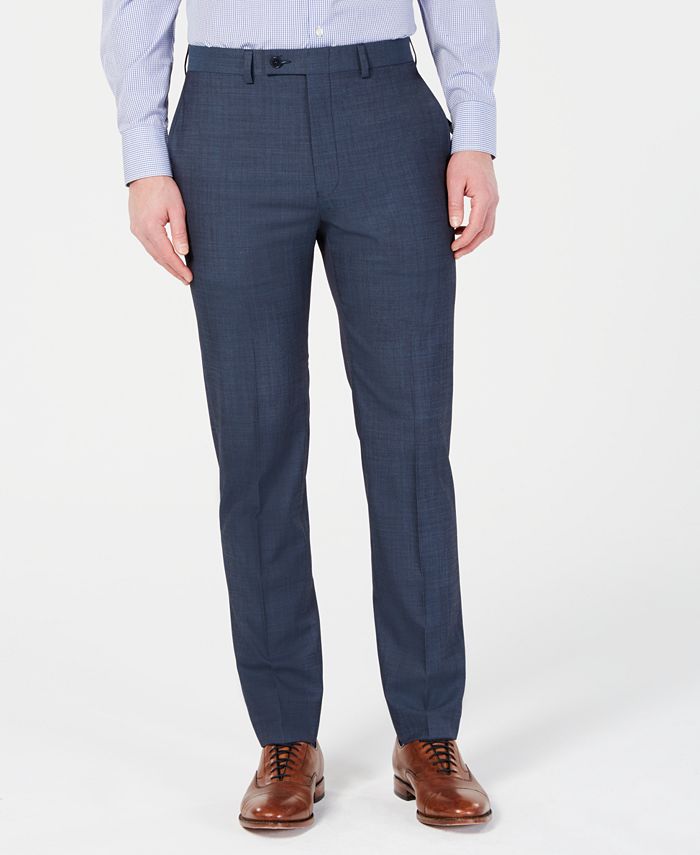Calvin Klein Men's SlimFit Stretch Solid Suit Pants Macy's