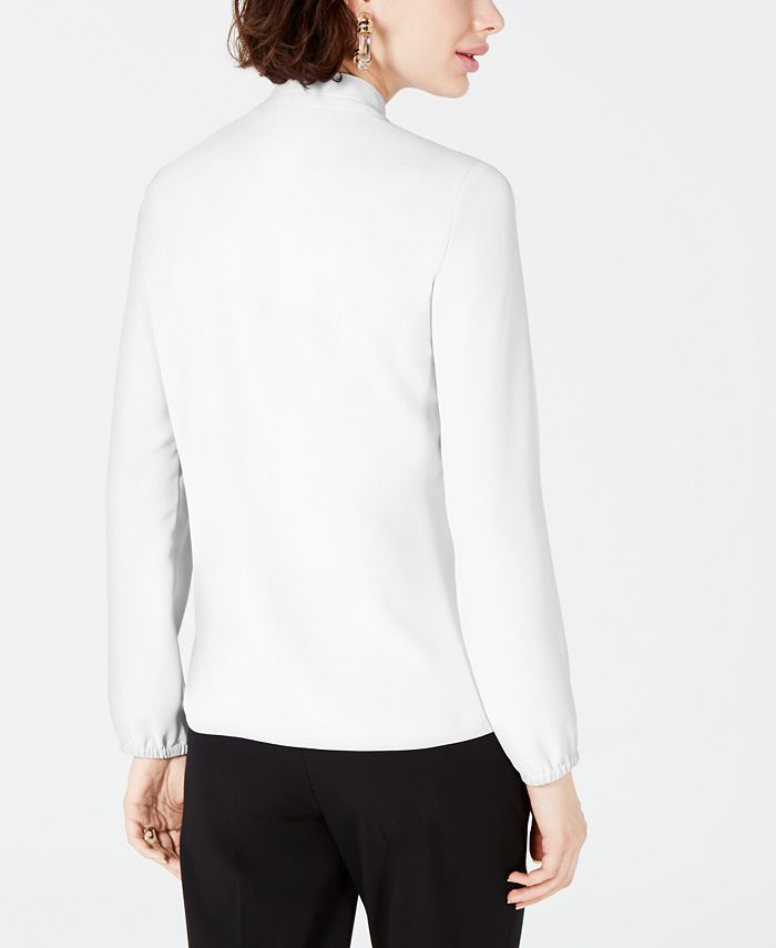 Bar III Women's Inverted-Pleat Blouse, Created for Macy's - Macy's