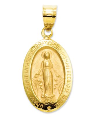 small 14k gold miraculous medal