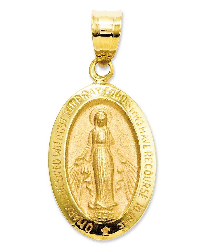 50 pcs Catholic Miraculous Medal Charms medals Virgin Mary alloy gold  silver bronze plated - AliExpress
