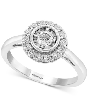 image of Effy Diamond (1/2 ct. t.w.) Diamond Ring in 14k White Gold