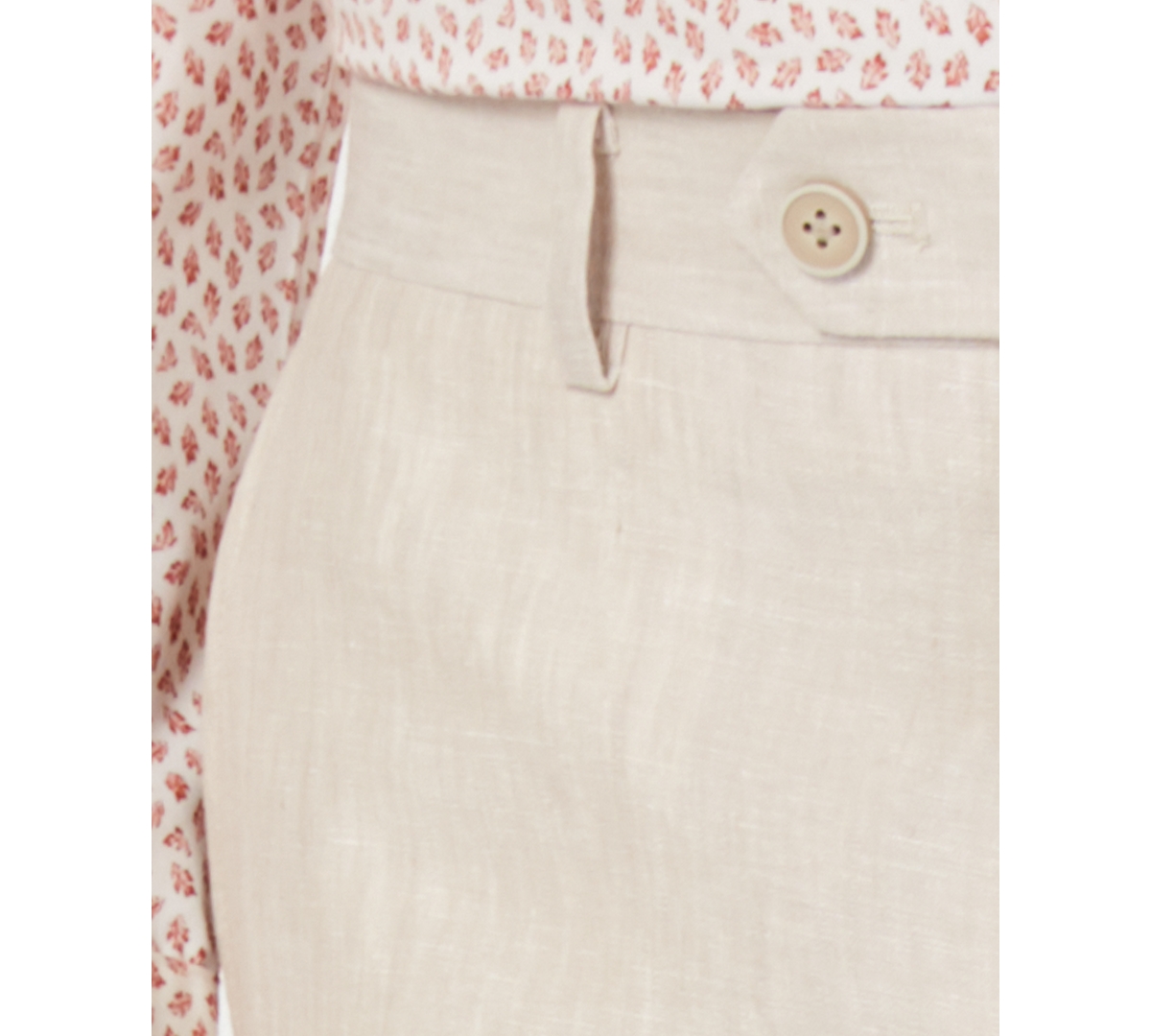 Bar Iii Men's Slim-Fit Linen Suit Pants, Created for Macy's