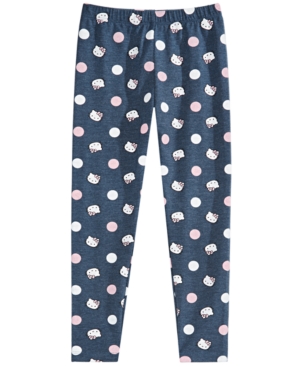 image of Hello Kitty Little Girls Dot-Print Leggings
