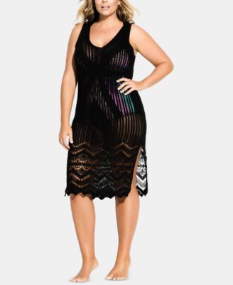 plus size mesh cover up